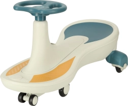 Patinete gravitacional con ruedas LED y música, azul y blanco, 76 cm, capacidad 100 kg