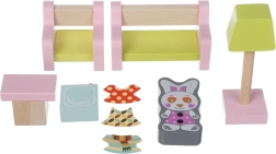 Sala de estar - muebles de madera para muñecas Cubika