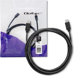 Cable USB-C a USB-C para transferencia de datos y carga, 3 m, negro