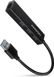 Hub USB multipuerto AXAGON HMA-GL3A 4 en 1, 5Gbps