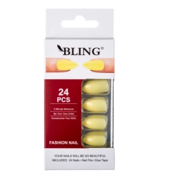 Uñas postizas Tipsy BLING Fashion Nail – amarillas
