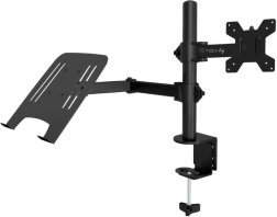 Soporte de escritorio ergonómico para monitor y portátil