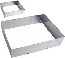 Molde de acero ajustable para hornear 24–46 × 20–38 cm