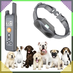 Collar electrónico de adiestramiento para perros 800 m con mando a distancia y LED