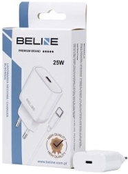 Cargador de red 25 W GaN USB‑C + cable USB‑C – Blanca