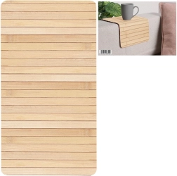 Mantel individual enrollable de bambú para mesa 44 × 24 cm