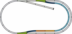 Piko Set de vías con lecho - Vía paralela
