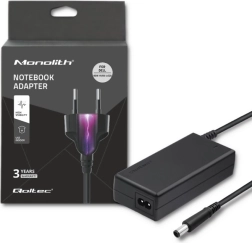 Adaptador de corriente para portátil 90 W, 19.5 V, 4.62 A, conector 7.4 × 5.0 mm con pin – Qoltec para DELL