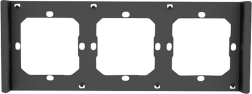 Marco para interruptor SONOFF M5 80 triple gris-negro