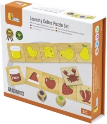 Juego educativo de madera Clasificar y combinar colores y formas