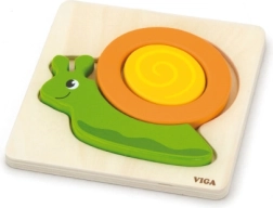 Puzzle de madera por capas con caracol VIGA para los más pequeños
