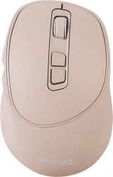 Ratón inalámbrico 2,4 GHz con interruptores silenciosos y carga USB‑C – Beige