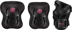 Juego de protecciones para patines y patinete NILS Extreme H320 Fly – Rosa