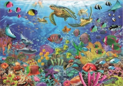 Puzzle Educa Tortugas en fantasía tropical 1000 piezas
