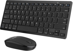 Conjunto inalámbrico de teclado y ratón Omoton negro