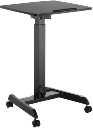 Mesa móvil regulable en altura para portátil con pedal