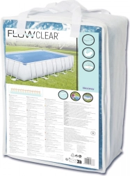 Cubierta solar 703 × 366 cm para piscinas de estructura BESTWAY