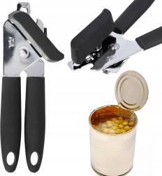 Abrelatas manual de acero inoxidable con mangos ergonómicos