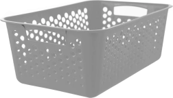 Cesta de almacenamiento Art gris 30 × 20 × 11 cm