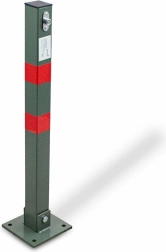 Bolardo de aparcamiento abatible con cerradura 65 cm