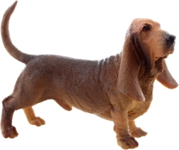 Figura de plástico de basset