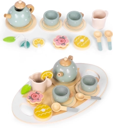 Juego de té de madera 14 piezas ECOTOYS