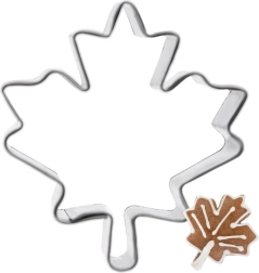 Cortador metálico hoja de arce 4 cm