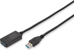 Cable de extensión USB 3.0 activo Tipo A/A negro 5 m
