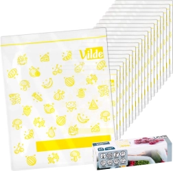 Bolsas con cierre zip para alimentos 18 × 23 cm, 20 uds.
