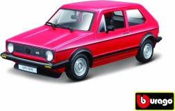 Modelo Bburago coche Volkswagen Golf MK1 GTI rojo 1:24