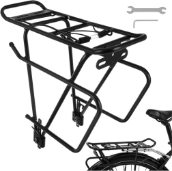 Portaequipajes trasero para bicicleta TRIZAND, aluminio, 25 kg, para bicicletas de 24–29”