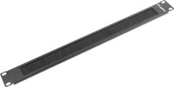 Panel Lanberg con cepillos 19'' 1U negro