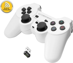 Gamepad inalámbrico Esperanza para PC y PS3 (blanco)