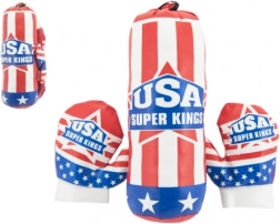 Saco de boxeo infantil con guantes