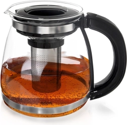 Tetera de vidrio con filtro de acero inoxidable 1,73 l