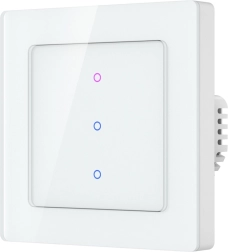 Interruptor de luz inteligente táctil Wi‑Fi Avatto, 3 canales