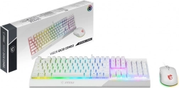 Set de juegos Vigor GK30: teclado blanco y ratón