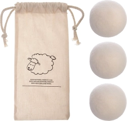 Bolas de lana para secadora 7 cm, 3 uds