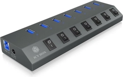 Hub USB 3.0 7× USB-A con interruptores individuales – ICY BOX