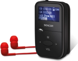 Reproductor MP3 Sencor 8 GB con micro SD, radio FM y clip