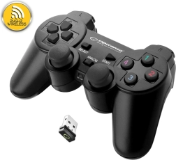 Gamepad inalámbrico Esperanza negro