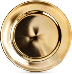 Posa-platos dorado 33 cm