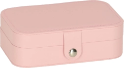 Organizador de viaje rosa para joyas