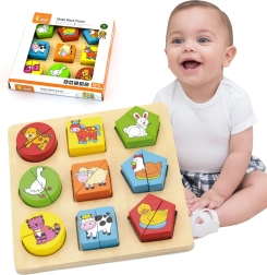 Puzzle educativo de madera - Animalitos