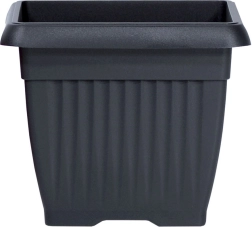 Maceta cuadrada Terra 24 cm antracita