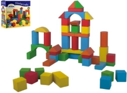 Detoa juego de construcción de madera – cubos 50 uds