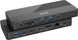 Estación de acoplamiento multifuncional Unitek 12 en 1 USB-C HDMI USB 4 PD