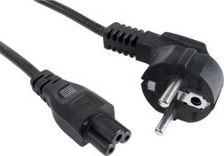 Cable de alimentación para portátil con conector C5 (trébol) 1,8 m