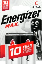 Pilas alcalinas C LR14 ENERGIZER MAX, blíster 2 uds