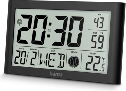 Reloj de pared electrónico Martinique negro
